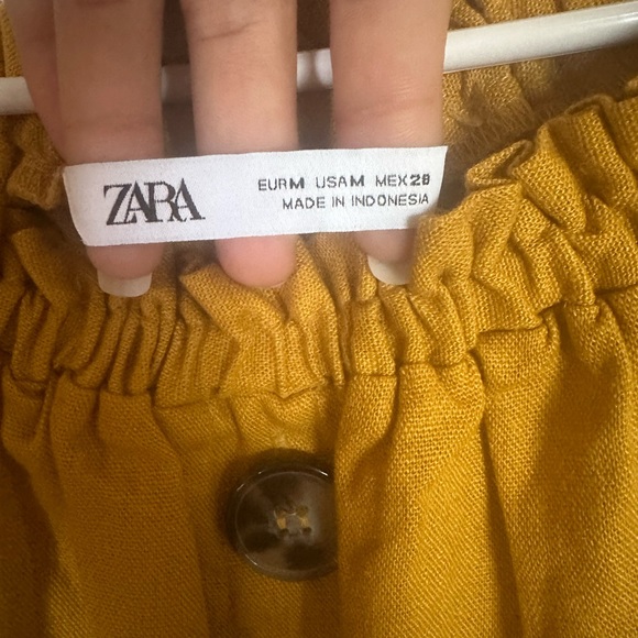 👗👠CLOSET CLEAROUT!! 👗👠ZARA  Rustic Yellow Mustard Puffed Sleeve - Picture 4 of 6